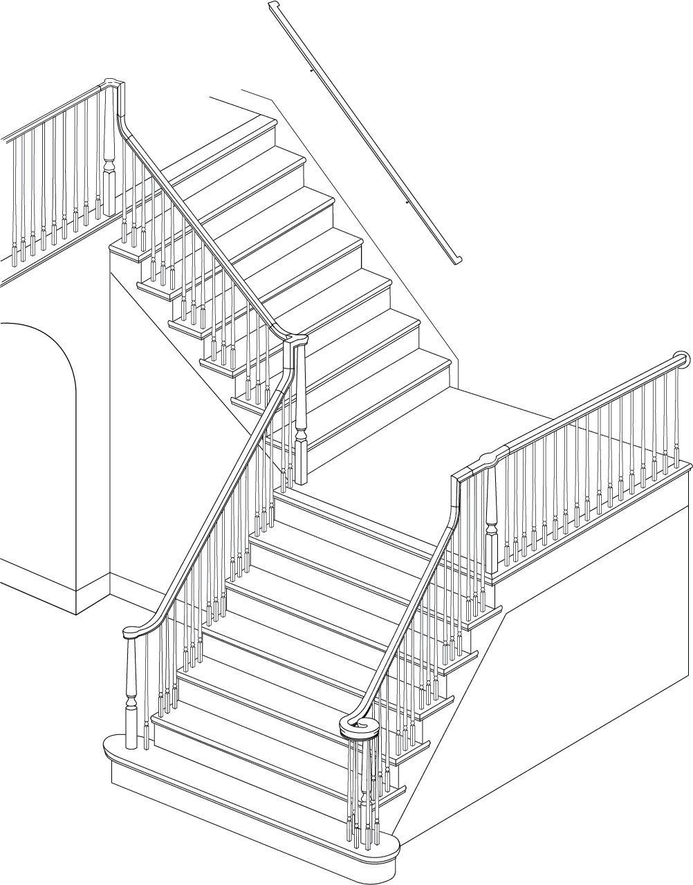 Parts and Components of a staircase