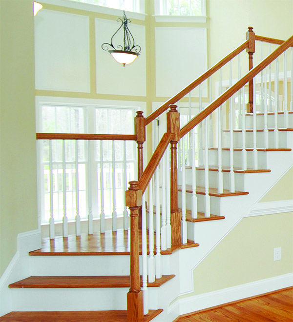 Colonial stair designs and styles of stairs | evermark stair parts doors hinges hardware